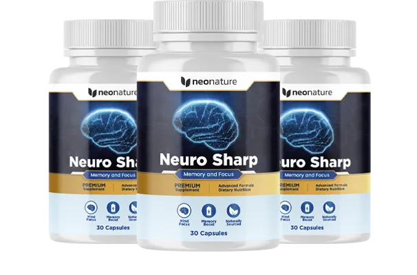 Neuro Sharp supplement bottle representing everyday cognitive wellness support